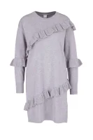 Šaty Willeana BOSS ORANGE popelavě šedý